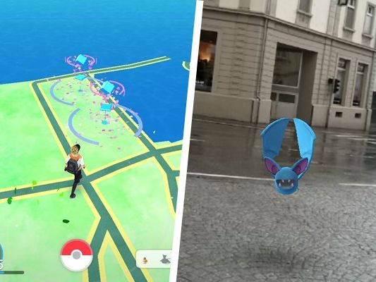 Pokémon Go schickt den Spieler in der echten Welt auf Monsterjagd. Pokémon Go schickt den Spieler in der echten Welt auf Monsterjagd.