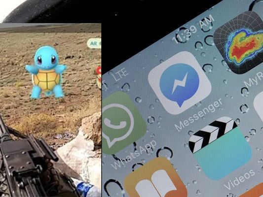 Pokémon Go funktioniert offensichtlich auch im Kriegsgebiet. Pokémon Go funktioniert offensichtlich auch im Kriegsgebiet.