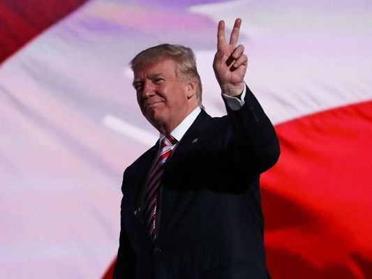 Donald Trump auf dem Nominierungsparteitag der Republikaner in Cleveland. Donald Trump auf dem Nominierungsparteitag der Republikaner in Cleveland.