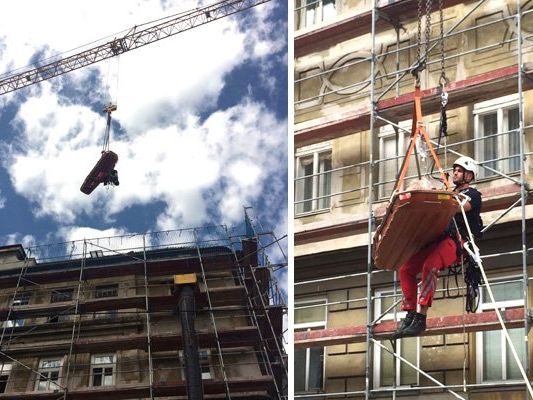 Der Mann wurde von der Berufsrettung Wien versorgt. Der Mann wurde von der Berufsrettung Wien versorgt.