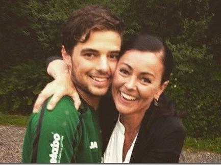 Jonas Gamper mit Mutter Renate will mit Langenegg zum zweiten Mal Meister mit einem Wälderteam werden