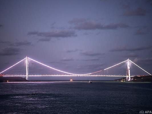 1,4 Kilometer lang ist die dritte Bosporus-Brücke