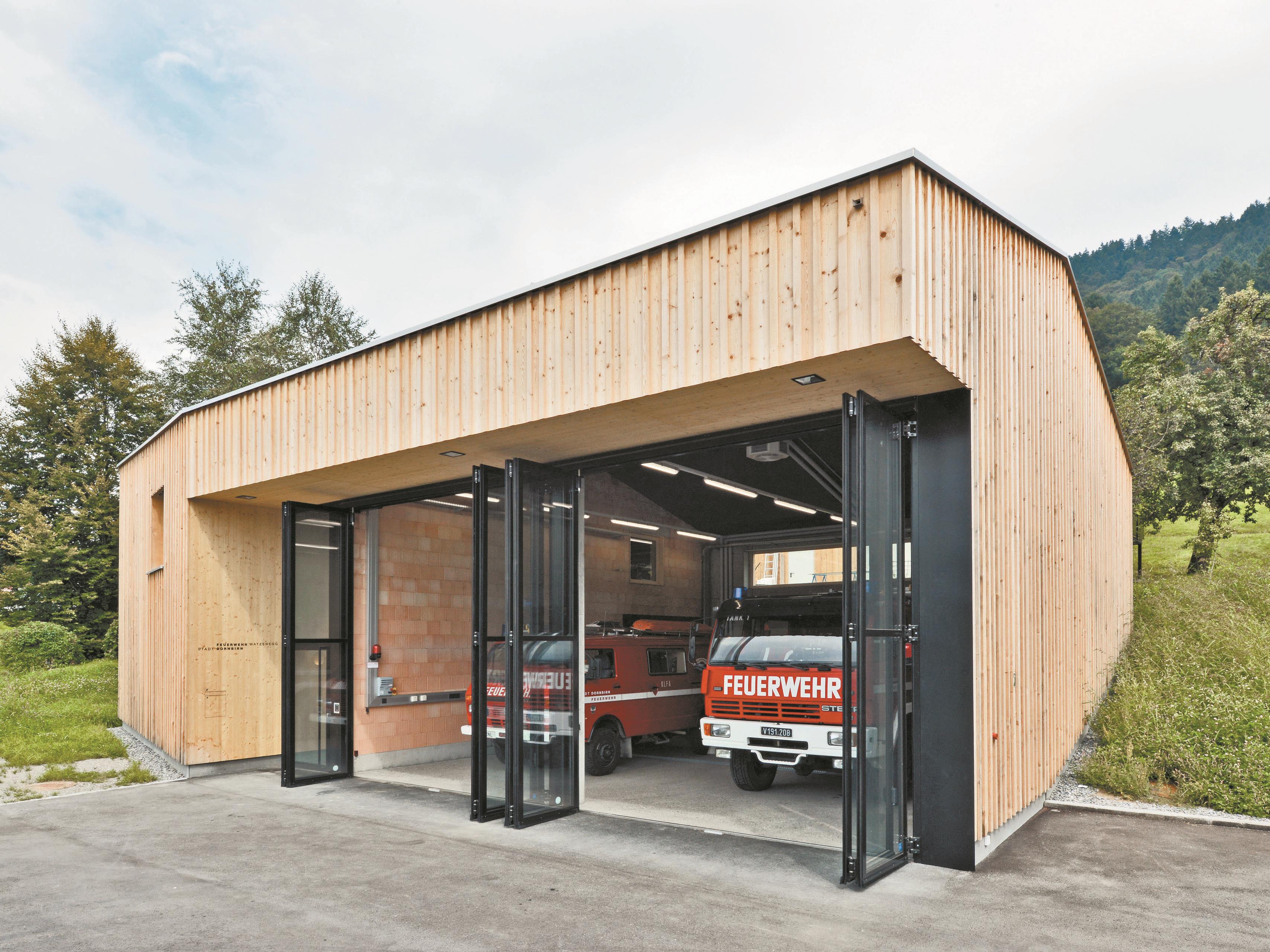 Das neue Feuerwehrgerätehaus ist schlicht, einfach und funktionell.