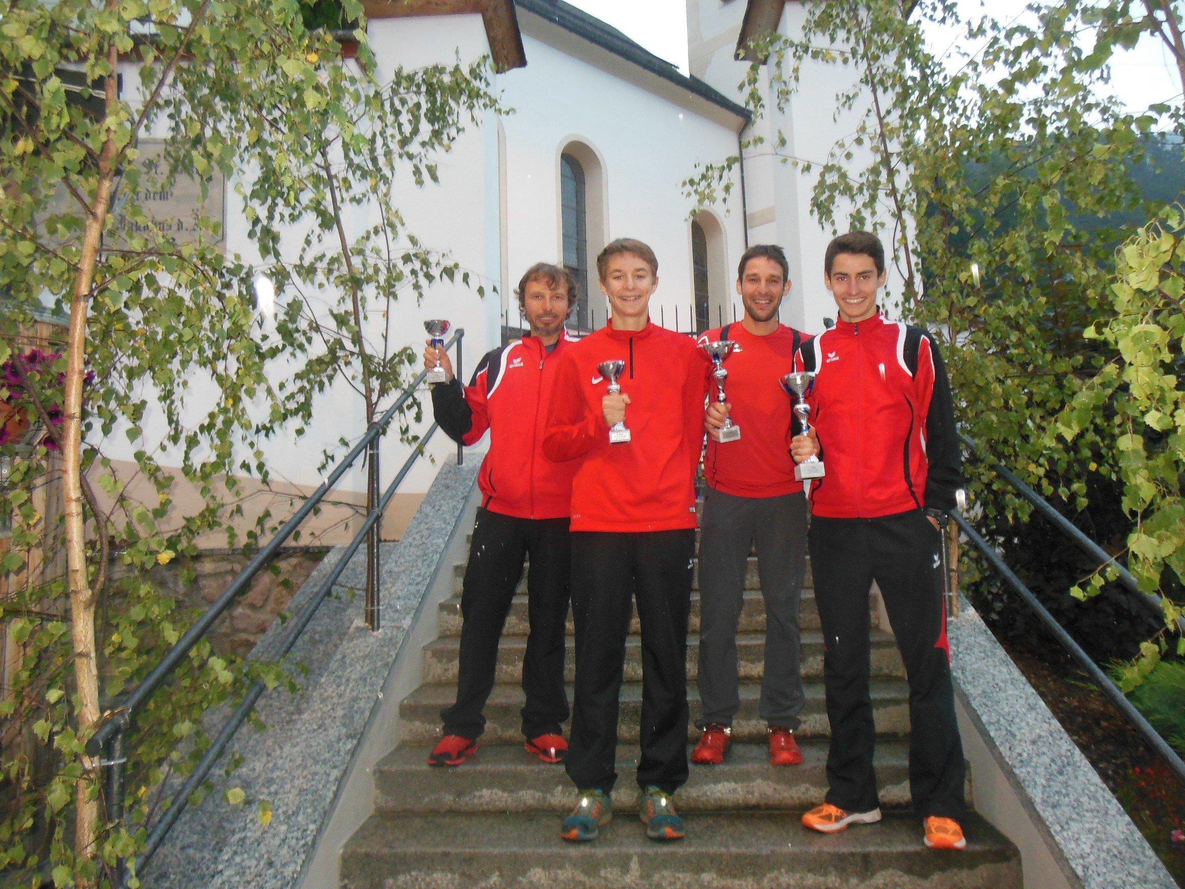 Die vier BLT Läufer holten gleich vier Pokale nach Vorarlberg