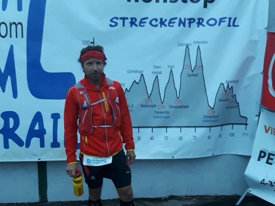 Daniel Fritz vom BLT gewann den Dirndltal Extrem Ultramarathon Daniel Fritz vom BLT gewann den Dirndltal Extrem Ultramarathon