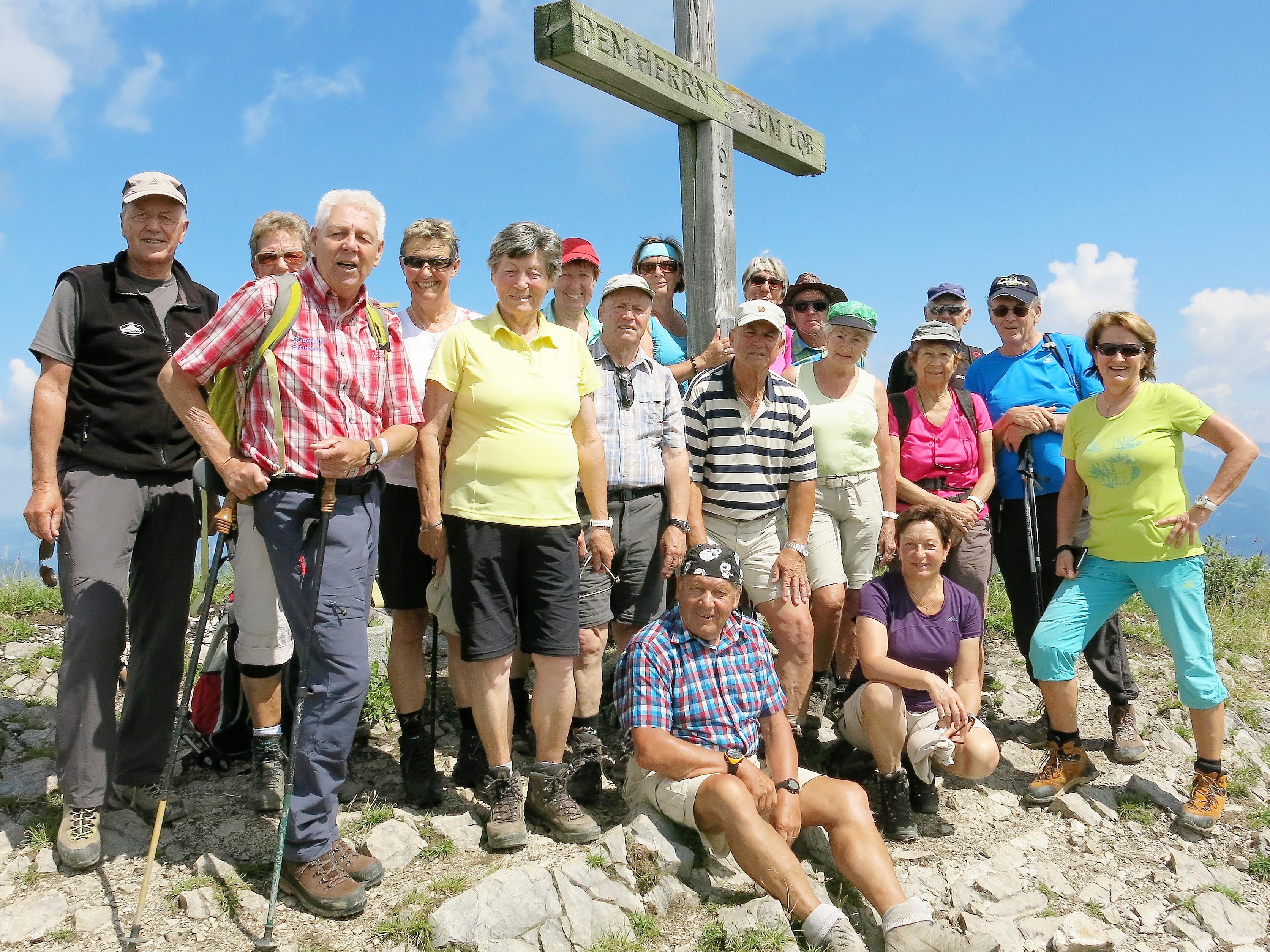 Die Wandergruppe des Seniorenbundes in Abtenau