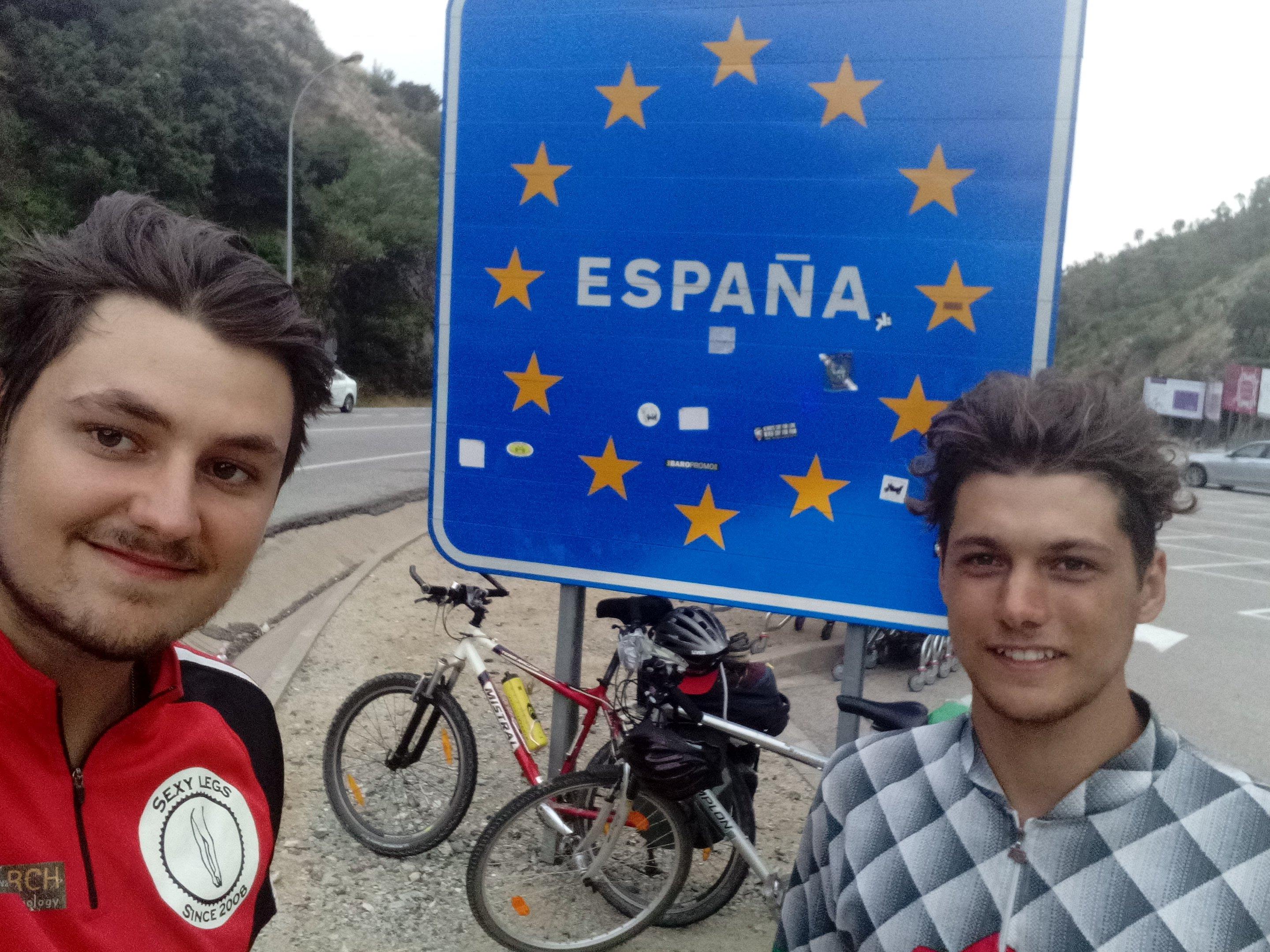 Daniel Luger und Nils Gutensohn - endlich in Spanien angekommen