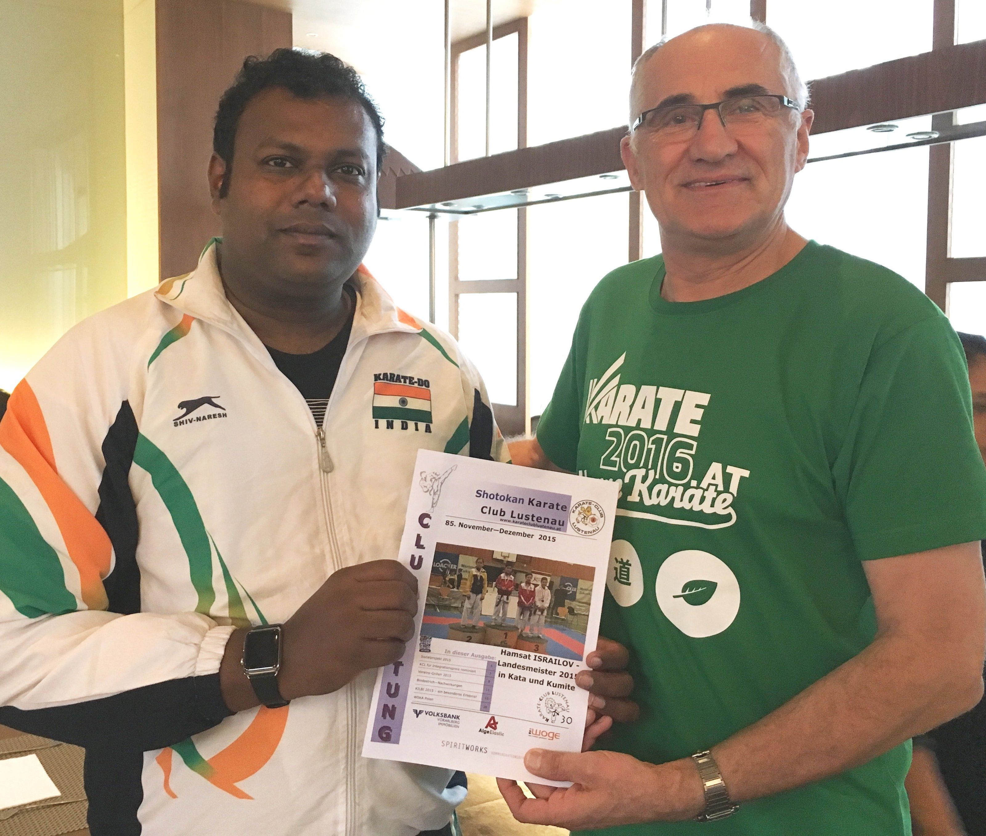 Die Zusammenarbeit zwischen dem Lustenauer Karate Club und Indien im Rahmen des Sozialprojekts ist besiegelt. Die Zusammenarbeit zwischen dem Lustenauer Karate Club und Indien im Rahmen des Sozialprojekts ist besiegelt.