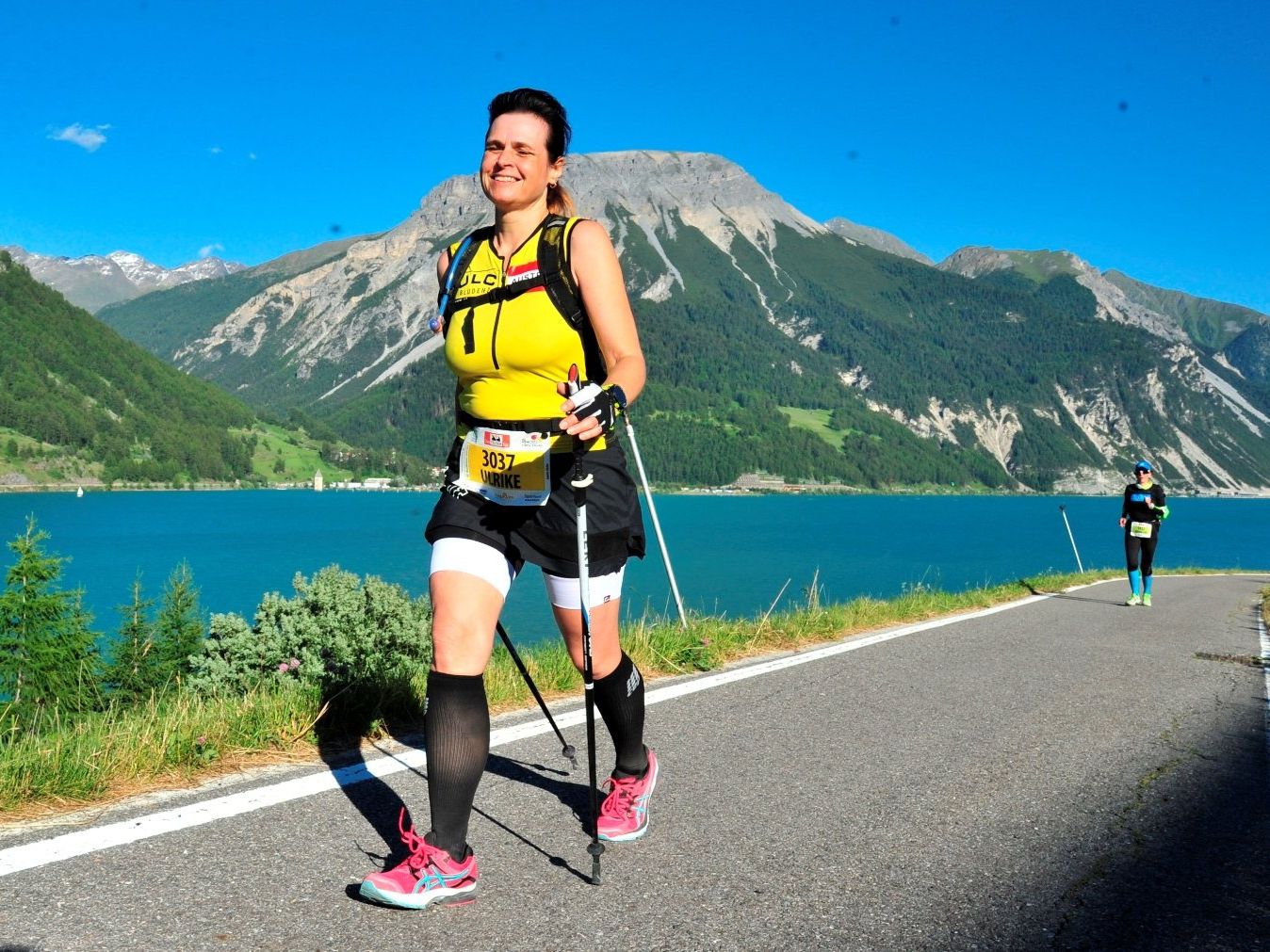 Ulrike Galehr erfolgreich beim Reschenseelauf Ulrike Galehr erfolgreich beim Reschenseelauf