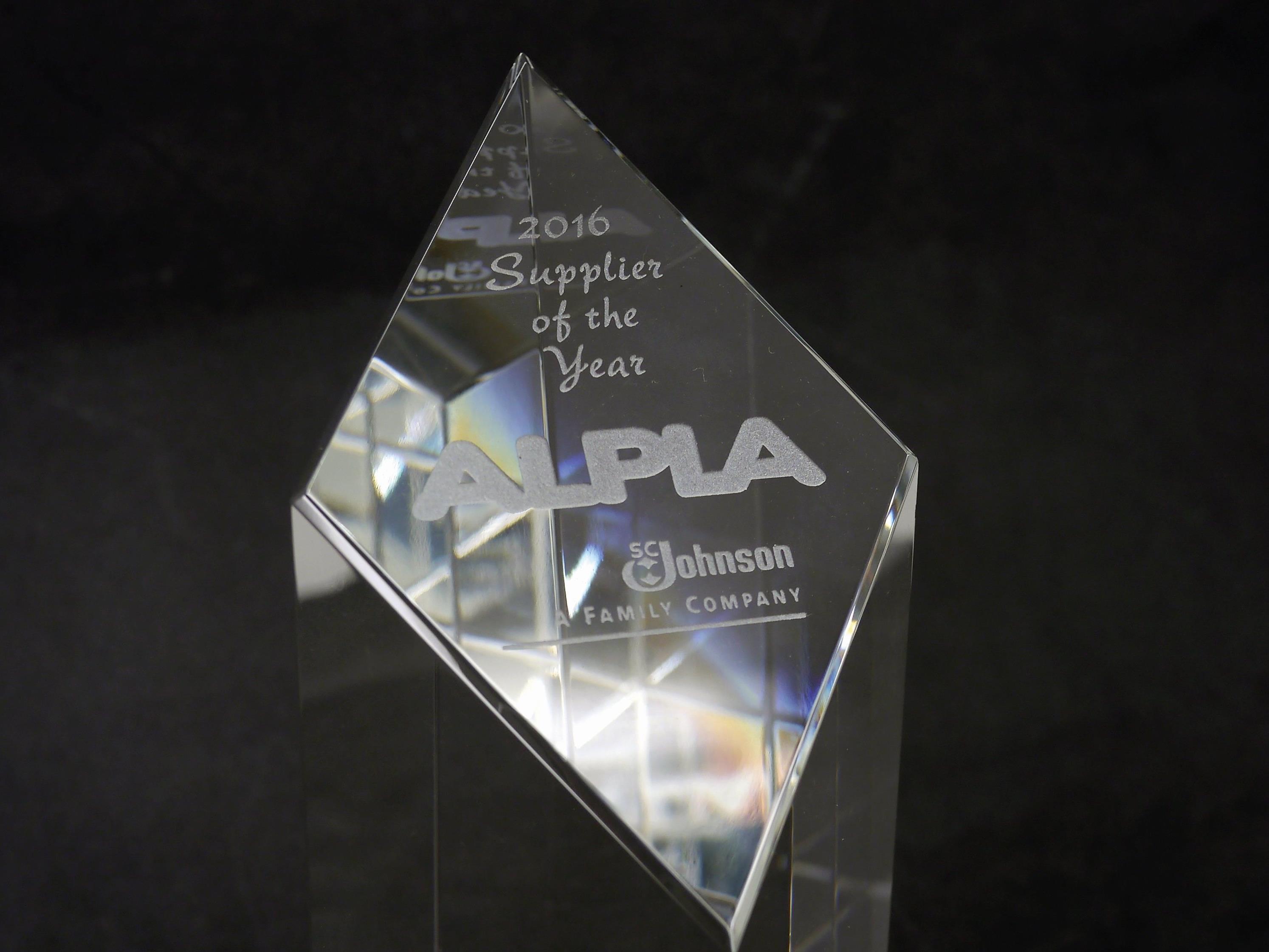 ALPLA erhält den Overall Supplier Excellence Award 2016.