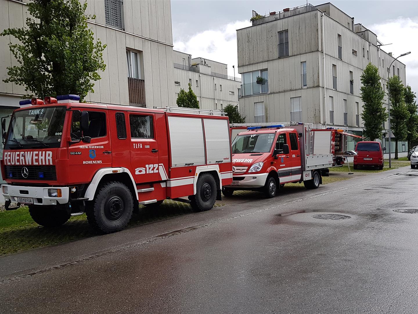 Die Feuerwehr in Hohenems musste 26 Mal ausrücken.