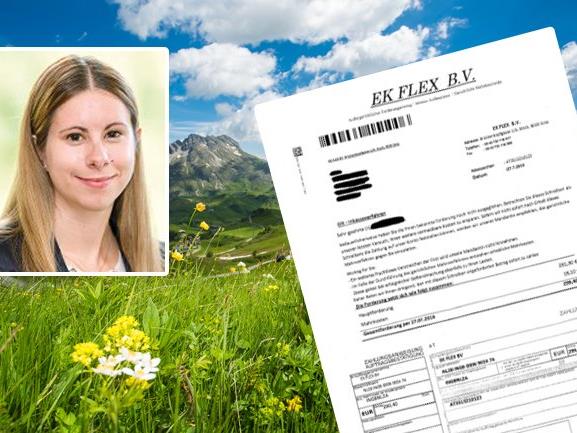 Vor solchen Schreiben warnt Kosumentenberaterin Claudia Sahler von der AK Vorarlberg: "Zahlen Sie nicht!"