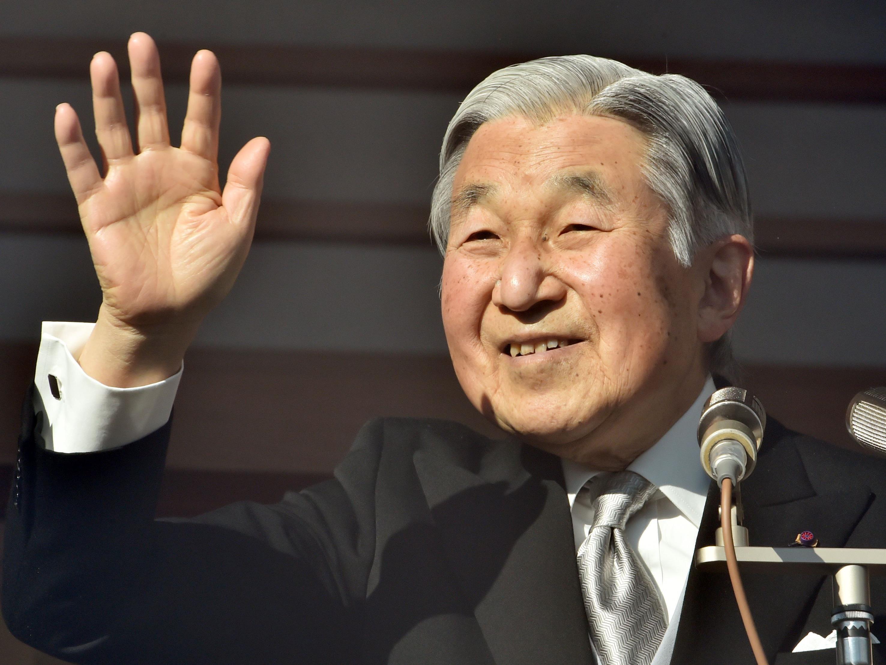 Kaiser Akihito erfreut sich großer Beliebtheit.