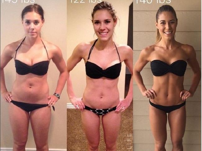 Die junge Mutter hat über ein Jahr hart trainiert Die junge Mutter hat über ein Jahr hart trainiert