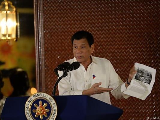 Duterte legt sich mit den USA an