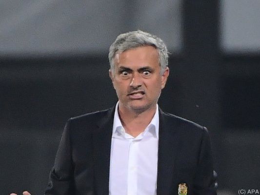 ManU-Trainer Jose Mourinho war sichtlich unzufrieden ManU-Trainer Jose Mourinho war sichtlich unzufrieden