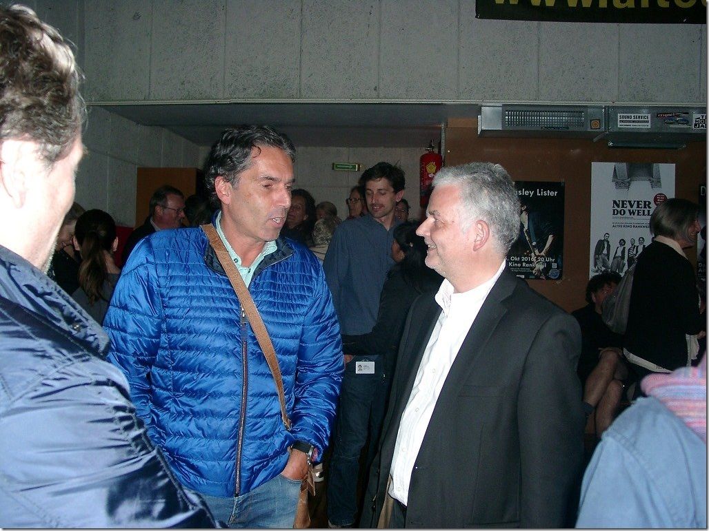 Walter Juen und Christian Urban im Smalltalk Walter Juen und Christian Urban im Smalltalk