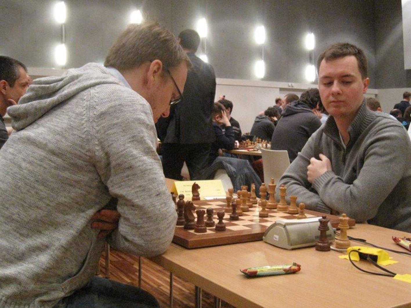 GM Falko Bindrich vom SK Hohenems im Spiel gegen Österreichs Nr. 1, Markus Ragger.