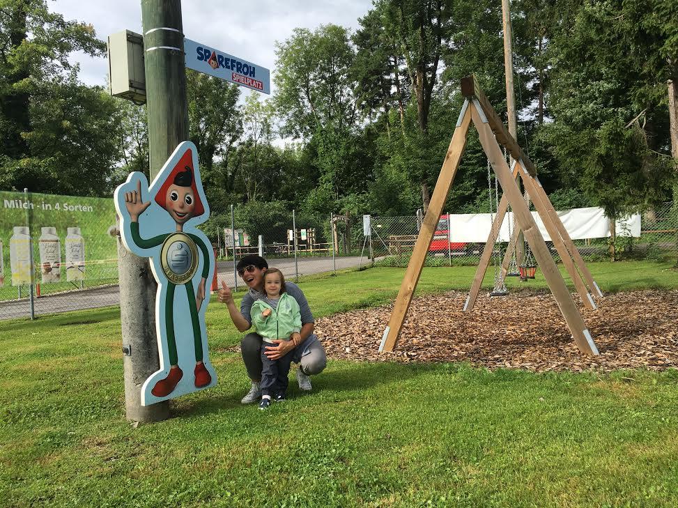 Der fünfte im Bunde: Der Sparefroh-Spielplatz beim Waldstadion im Ortsteil Gisingen.