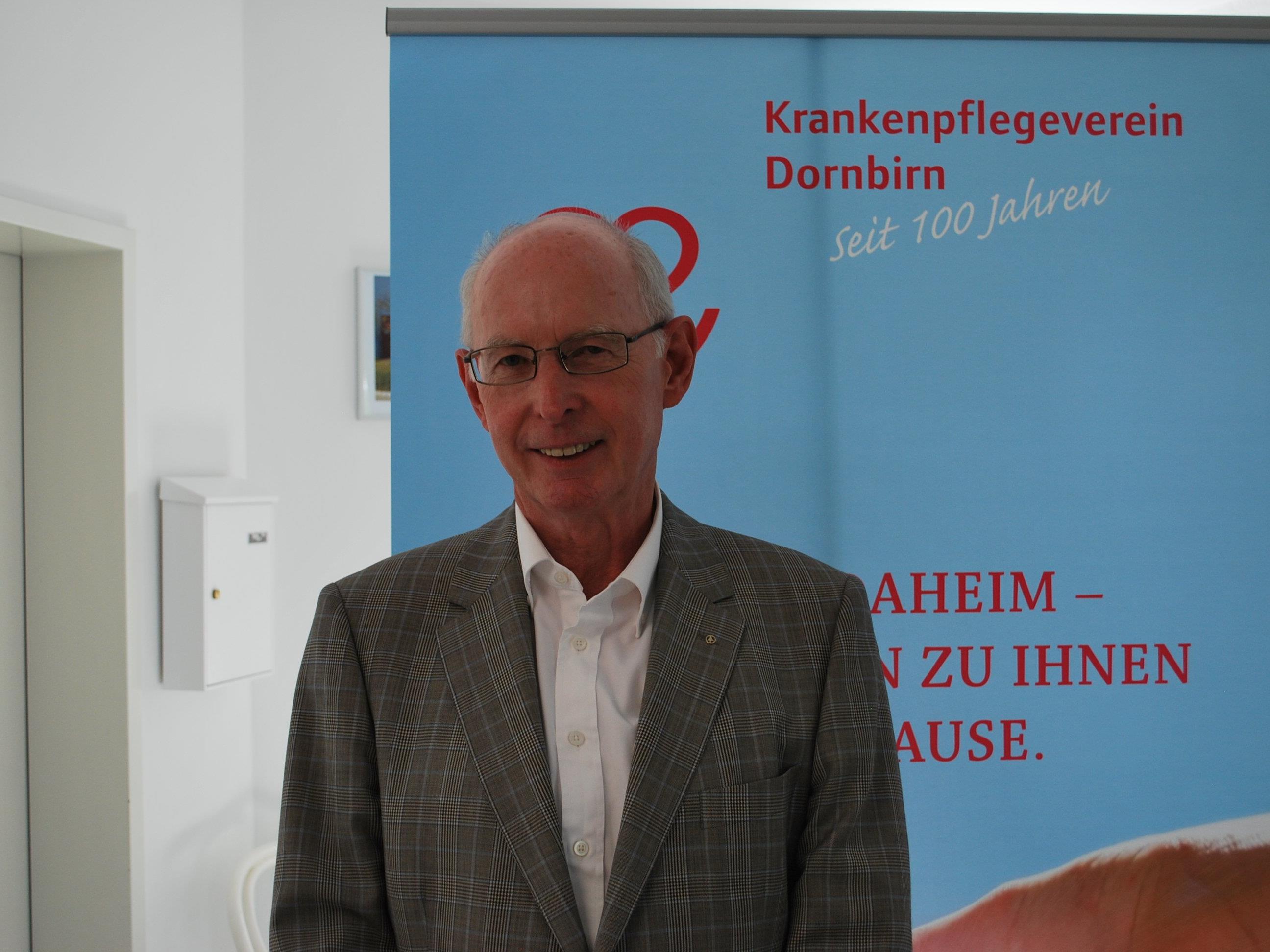 Heinz Wohlgenannt, Obmann des Krankenpflegevereins Dornbirn, lädt ein zur 103. Generalversammlung.