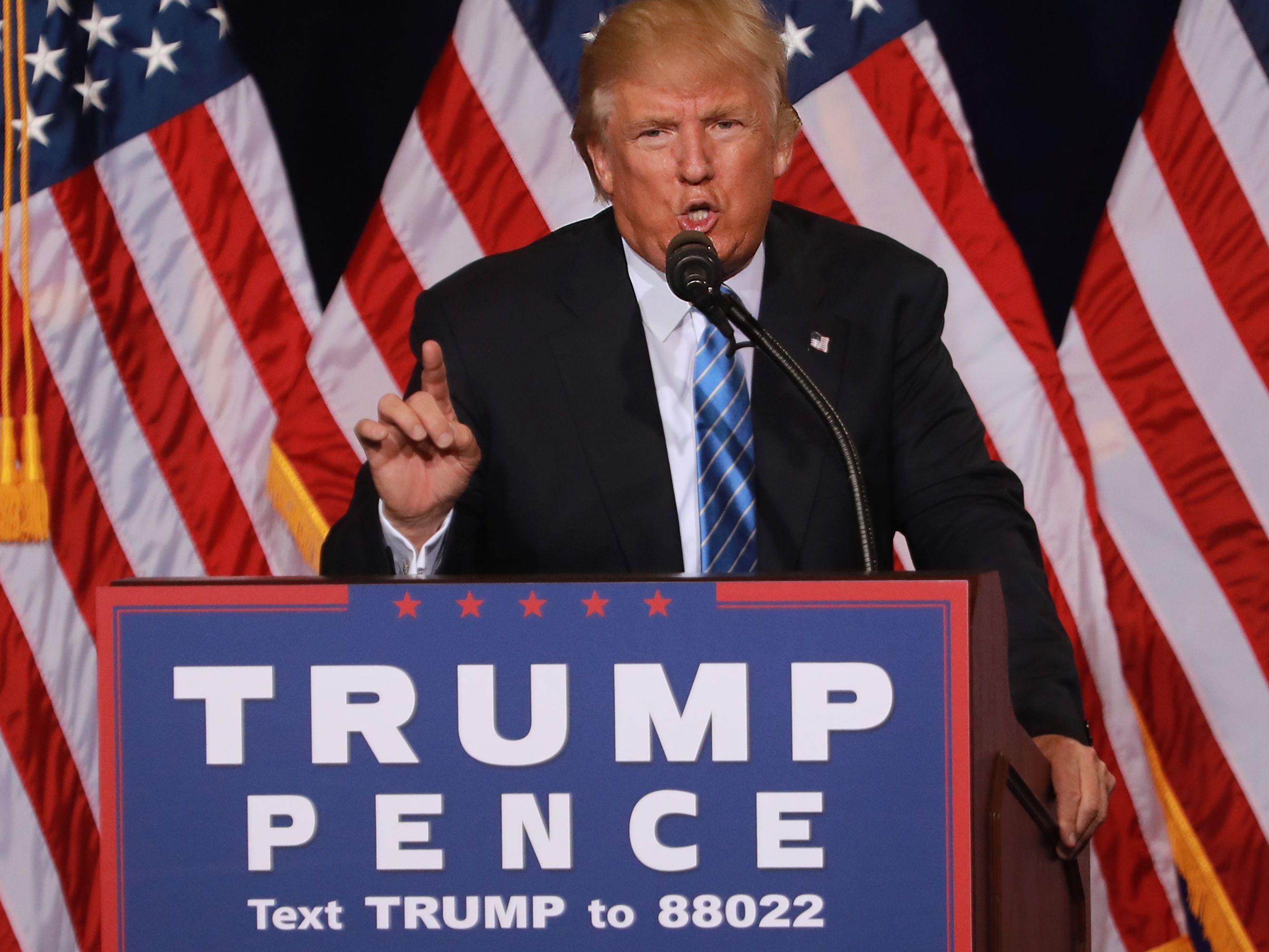Donald Trump bei seiner Rede in Phoenix, Arizona Donald Trump bei seiner Rede in Phoenix, Arizona