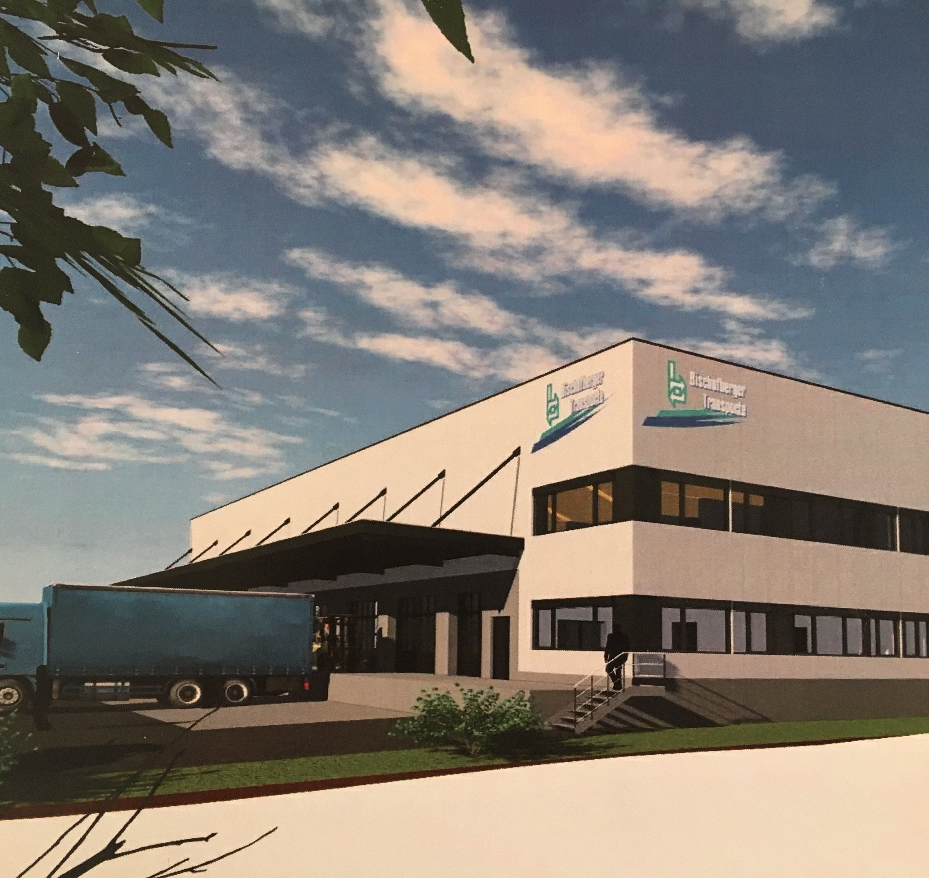 in Schwarzach entsteht eine neue Güterumschlaghalle für den Familienbetrieb Bischofberger Transporte. in Schwarzach entsteht eine neue Güterumschlaghalle für den Familienbetrieb Bischofberger Transporte.