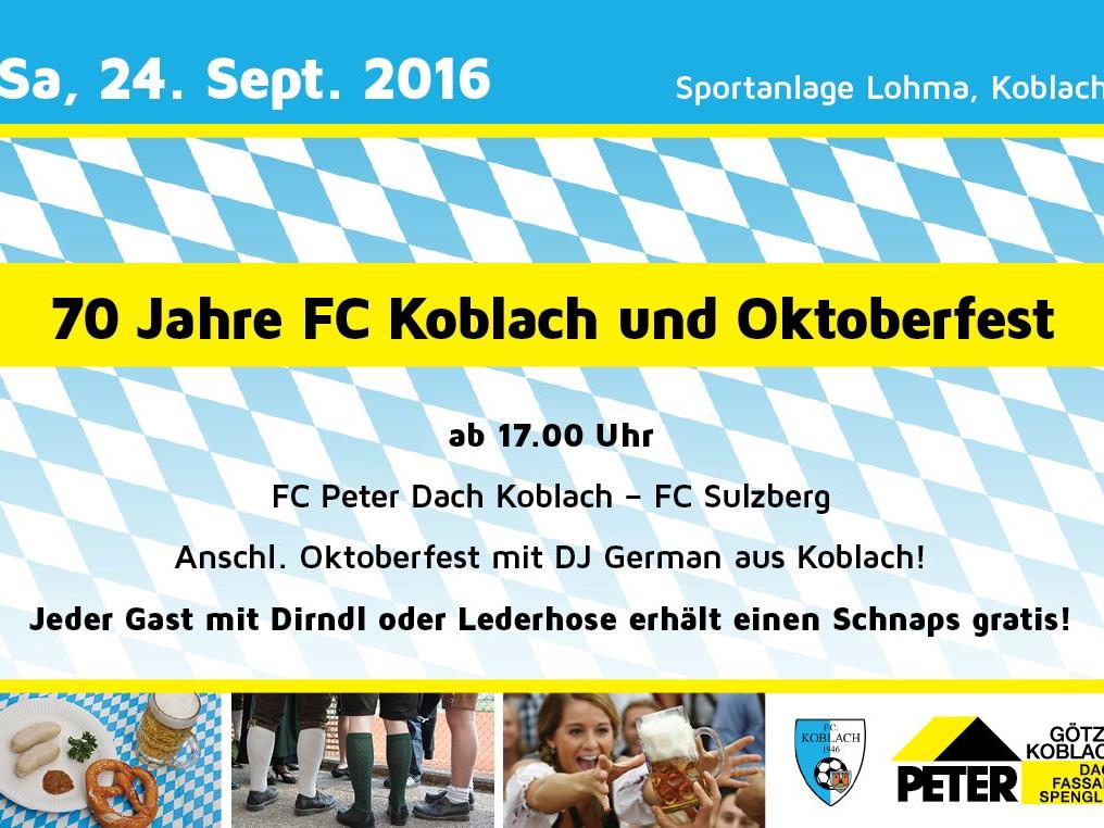 70 Jahre FC Koblach und Oktoberfest