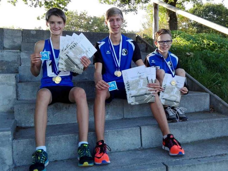 Die leistungsstarken Athleten Nico Augustin, David Augustin und Jonas Strele Die leistungsstarken Athleten Nico Augustin, David Augustin und Jonas Strele