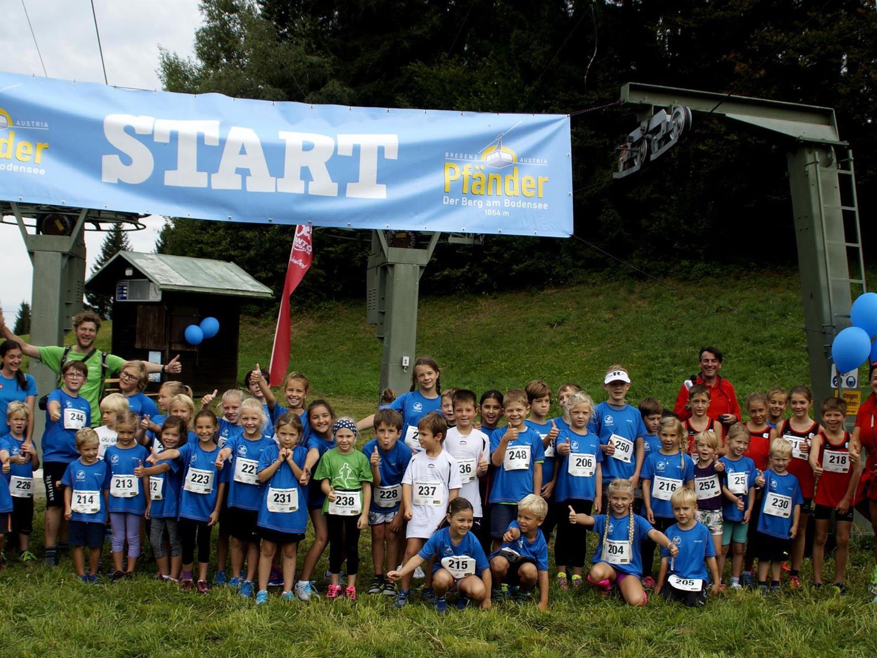 Erstmals gab es im Rahmen des Pfänderlaufs einen Kinderlauf. Erstmals gab es im Rahmen des Pfänderlaufs einen Kinderlauf.