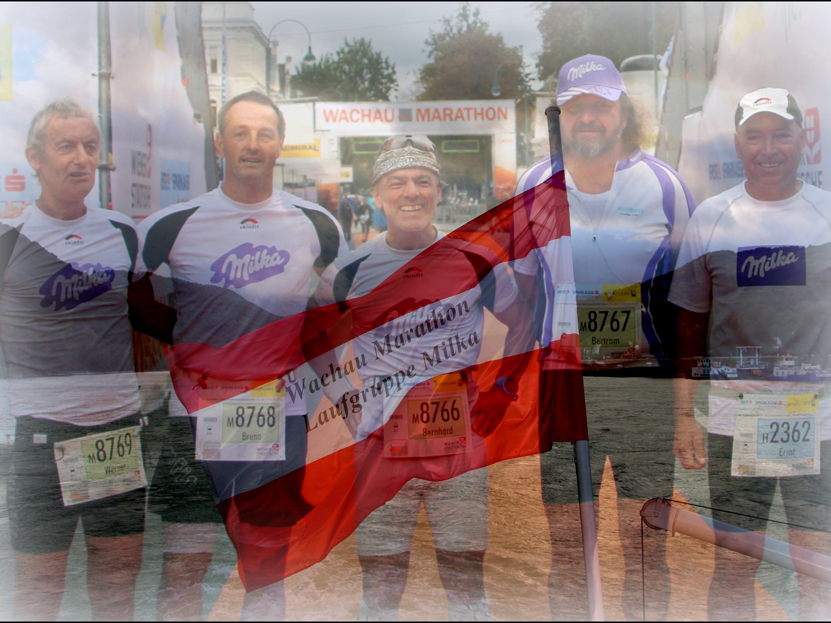 Zusammenhalt seit 16 Jahren, die Laufgruppe Milka. Zusammenhalt seit 16 Jahren, die Laufgruppe Milka.