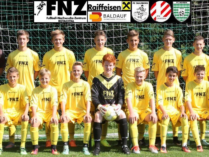 Mannschaftsfoto FNZ Rotachtal U16