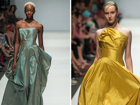 Edle Roben und vieles mehr gibt es auf der Modewoche zu sehen. Edle Roben und vieles mehr gibt es auf der Modewoche zu sehen.