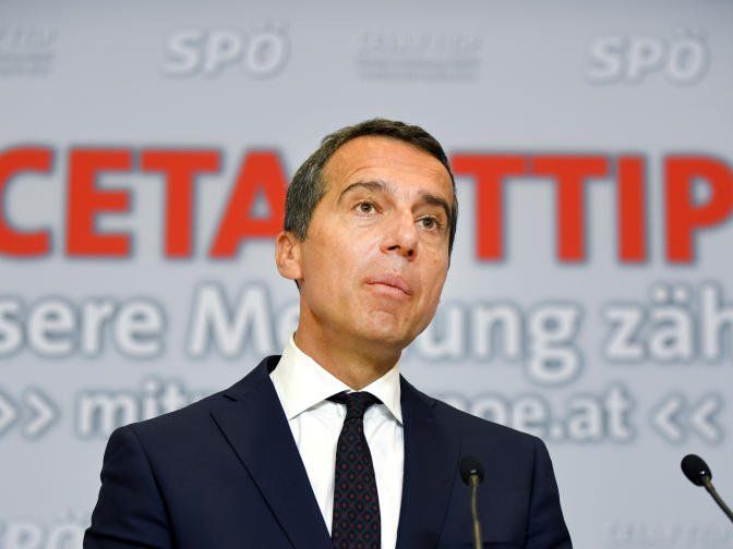 Kanzler Kern zählt nicht zu den Befürwortern von CETA und TTIP Kanzler Kern zählt nicht zu den Befürwortern von CETA und TTIP
