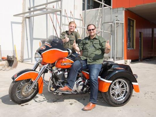 Das Fischer's Harley-Davidson-Wien lädt zum VIP-Opening.