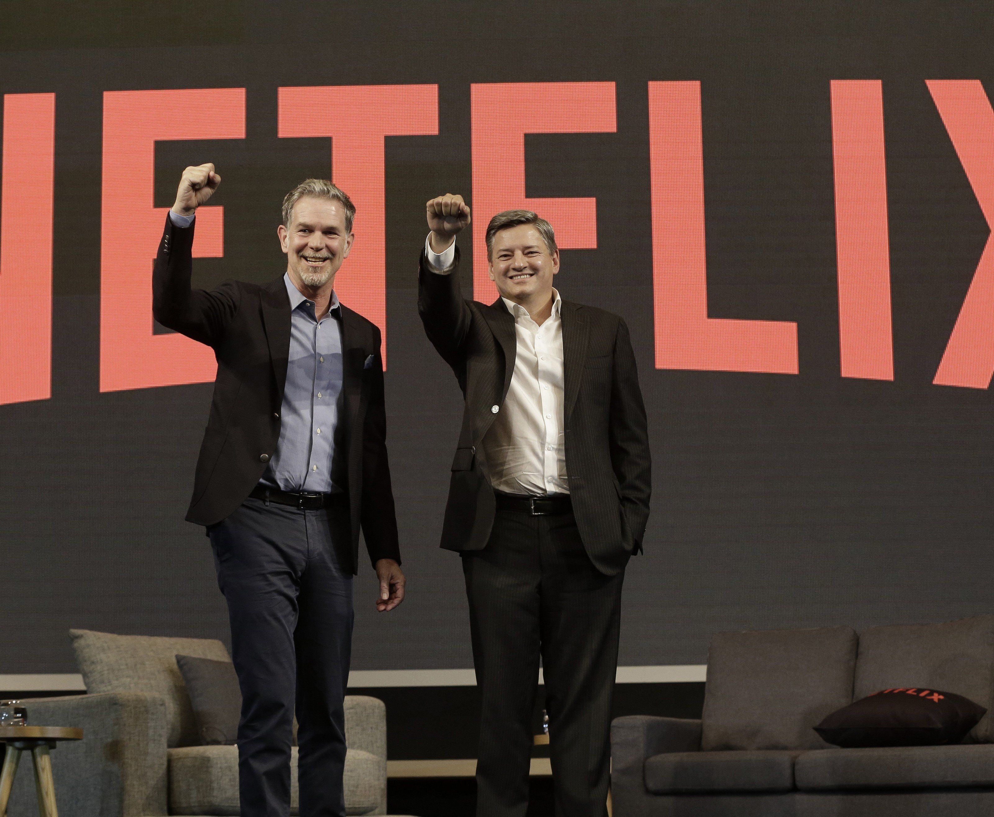 Netflix CEO Reed Hastings und CCO Ted Sarandos. Netflix CEO Reed Hastings und CCO Ted Sarandos.