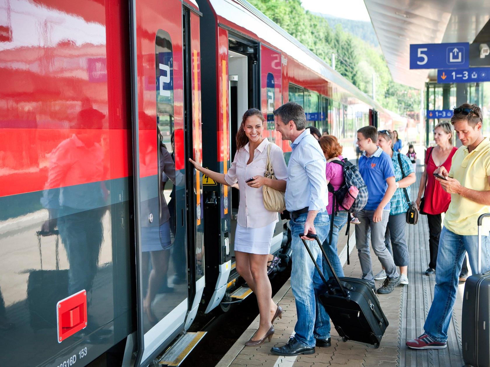 Die Bahn ist das umweltfreundlichste Verkehrsmittel Österreichs. Foto: ÖBB-Harald Eisenberger / Abdruck honorarfrei