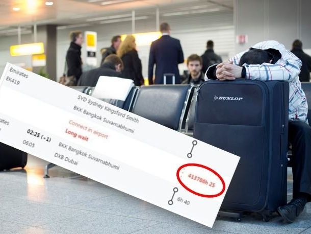 Der Mann sollte rund 50 Jahre auf seinen Weiterflug warten. Der Mann sollte rund 50 Jahre auf seinen Weiterflug warten.