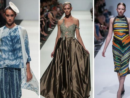 Farbenfrohe Prints und edle Couture am Dienstag beim MQ. Farbenfrohe Prints und edle Couture am Dienstag beim MQ.