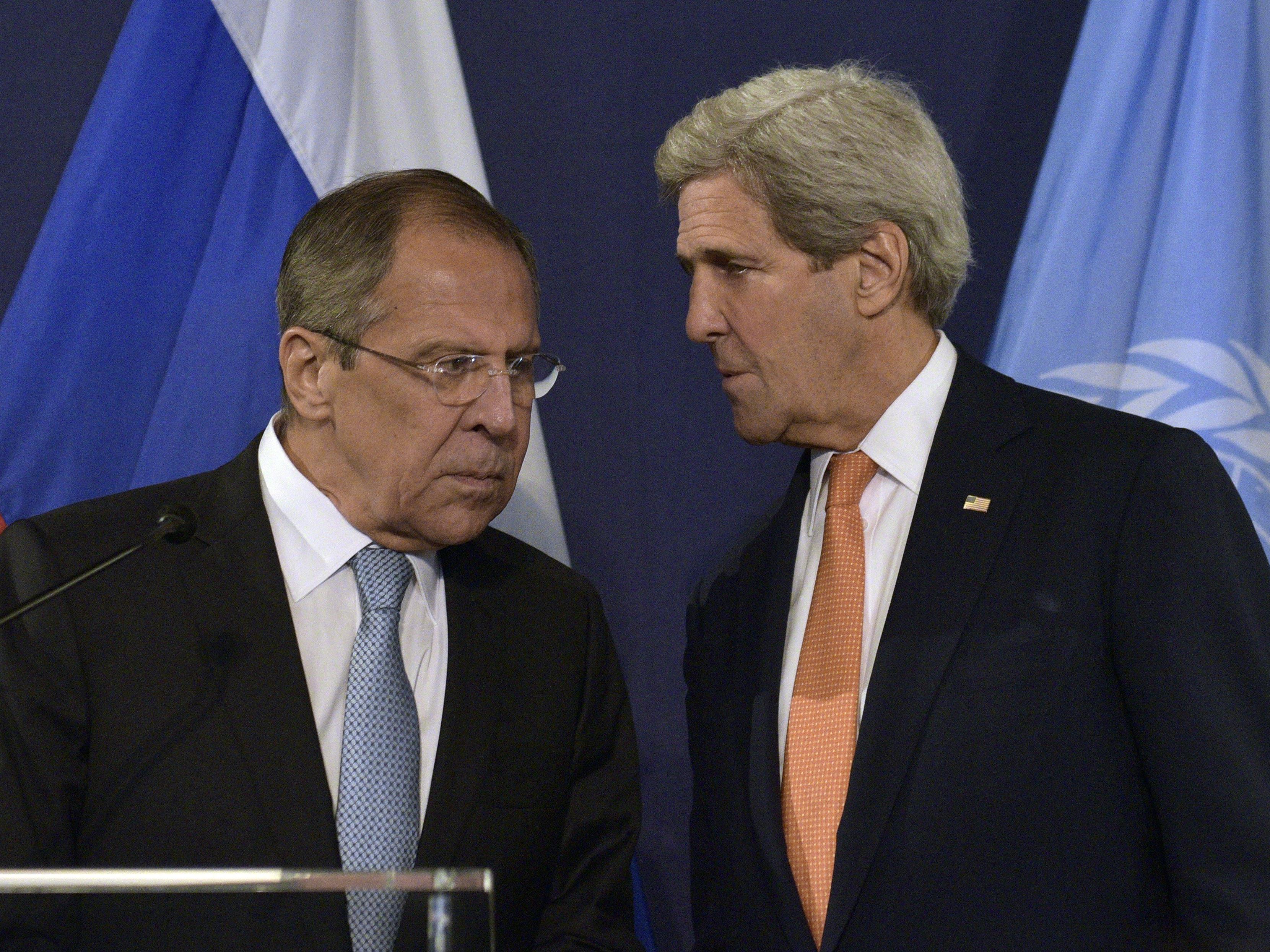 Sergej Lawrow und John Kerry wollen wieder über die Friedensbemühungen im Syrien-Konflikt beraten.