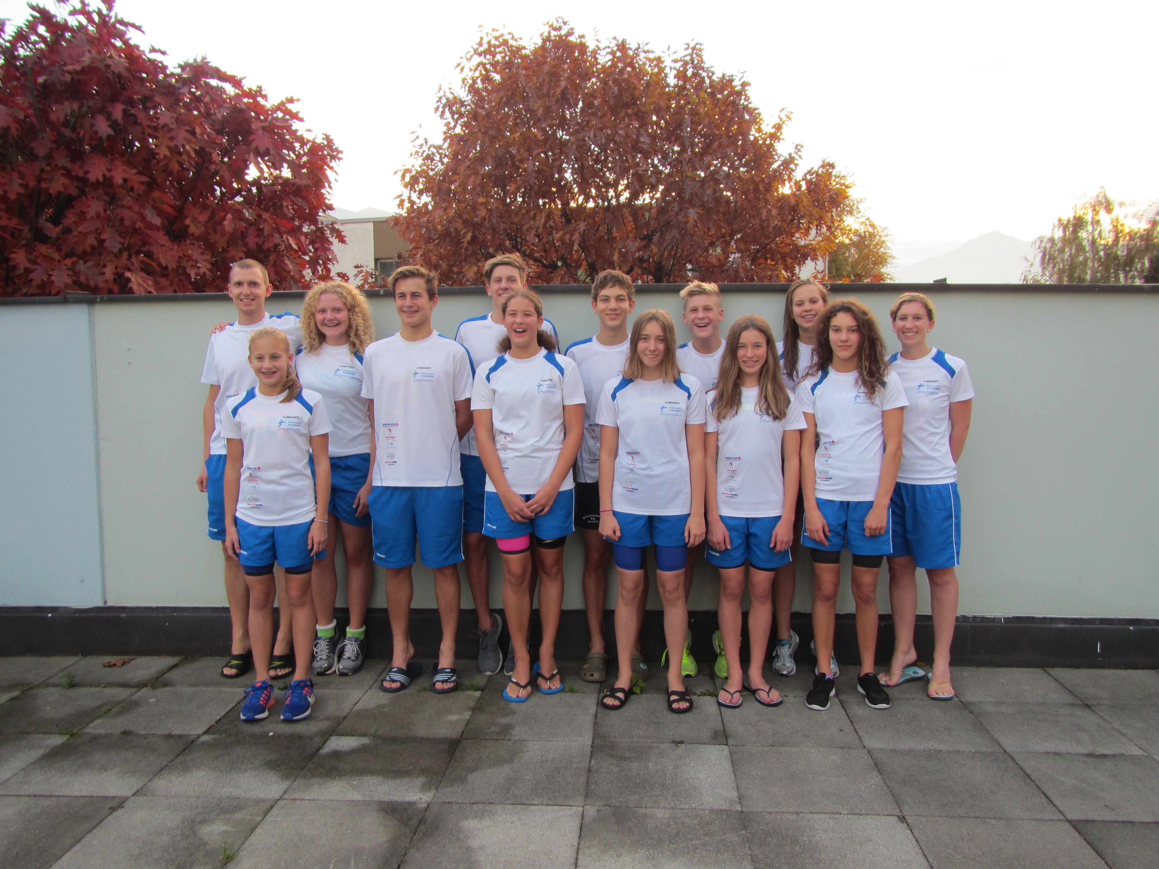 Die Mannschaft des Schwimmclubs TS Dornbirn