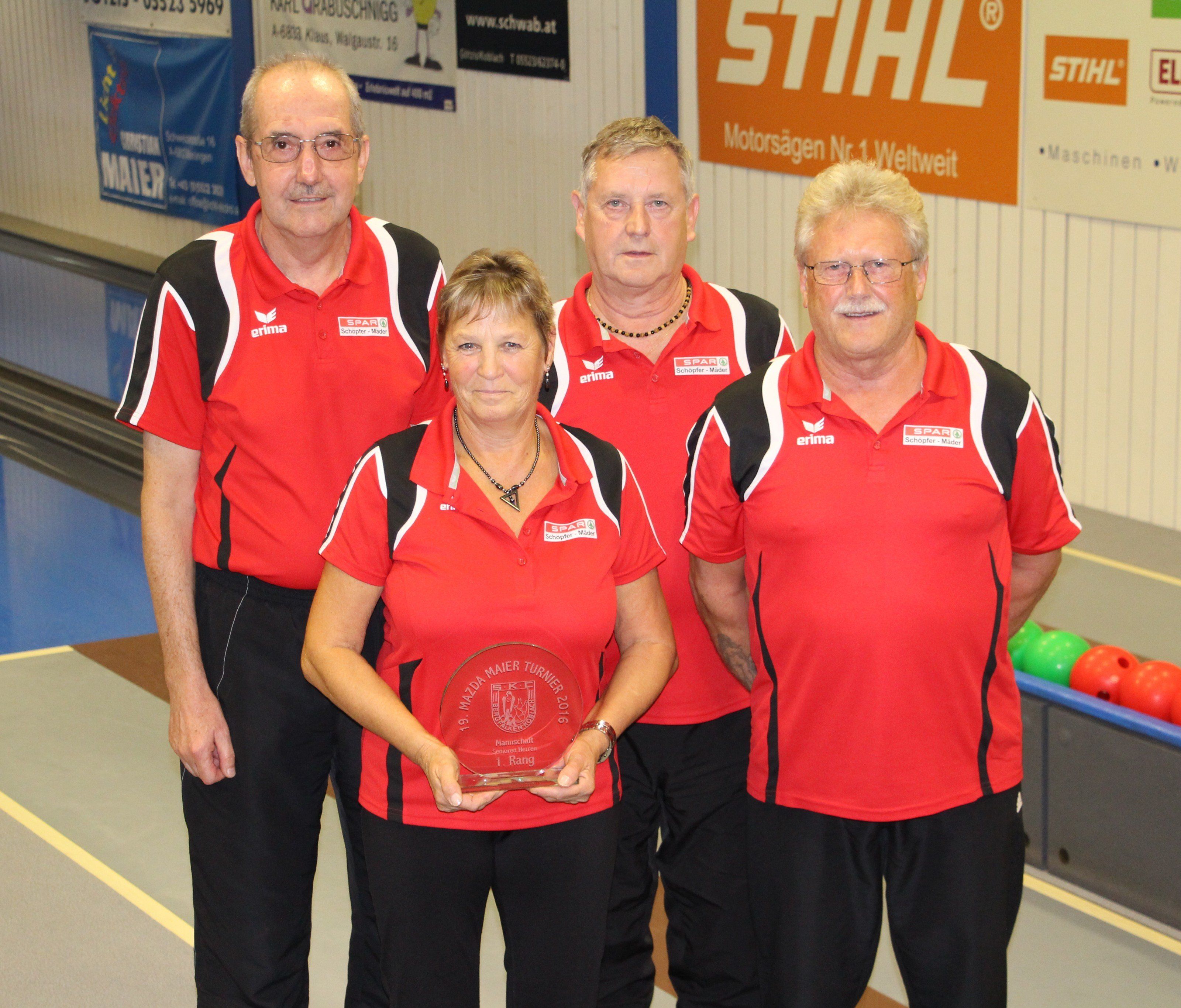 Walter Hyden, Doris Schatzmann, Wilfried und Richard Pürstl Walter Hyden, Doris Schatzmann, Wilfried und Richard Pürstl