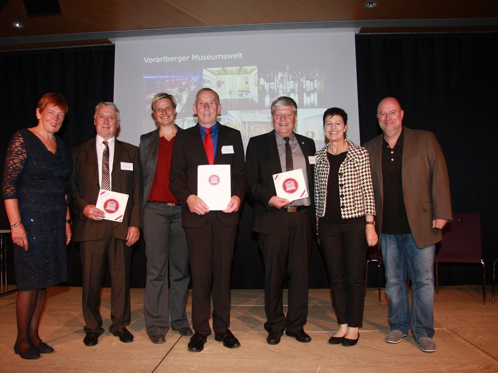 Verleihung des Österreichischen Museumsgütesiegels an die Vorarlberger Museumswelt. Verleihung des Österreichischen Museumsgütesiegels an die Vorarlberger Museumswelt.