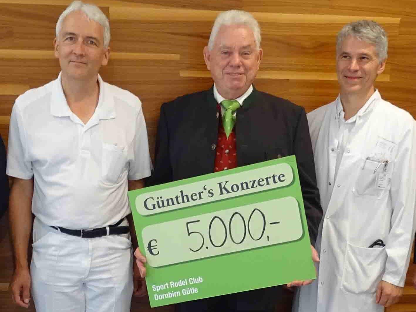 Dr. Otto Gehmacher, Hans Günther Lutz und Prim. Günter Höfle (v.l.)