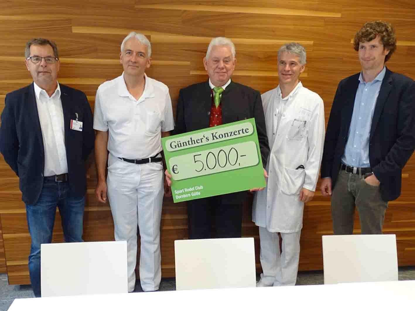 VD Dietmar Hartner, Dr. Otto Gehmacher, Hans Günther Lutz, Prim. Günter Höfle und PD Arno Geiger