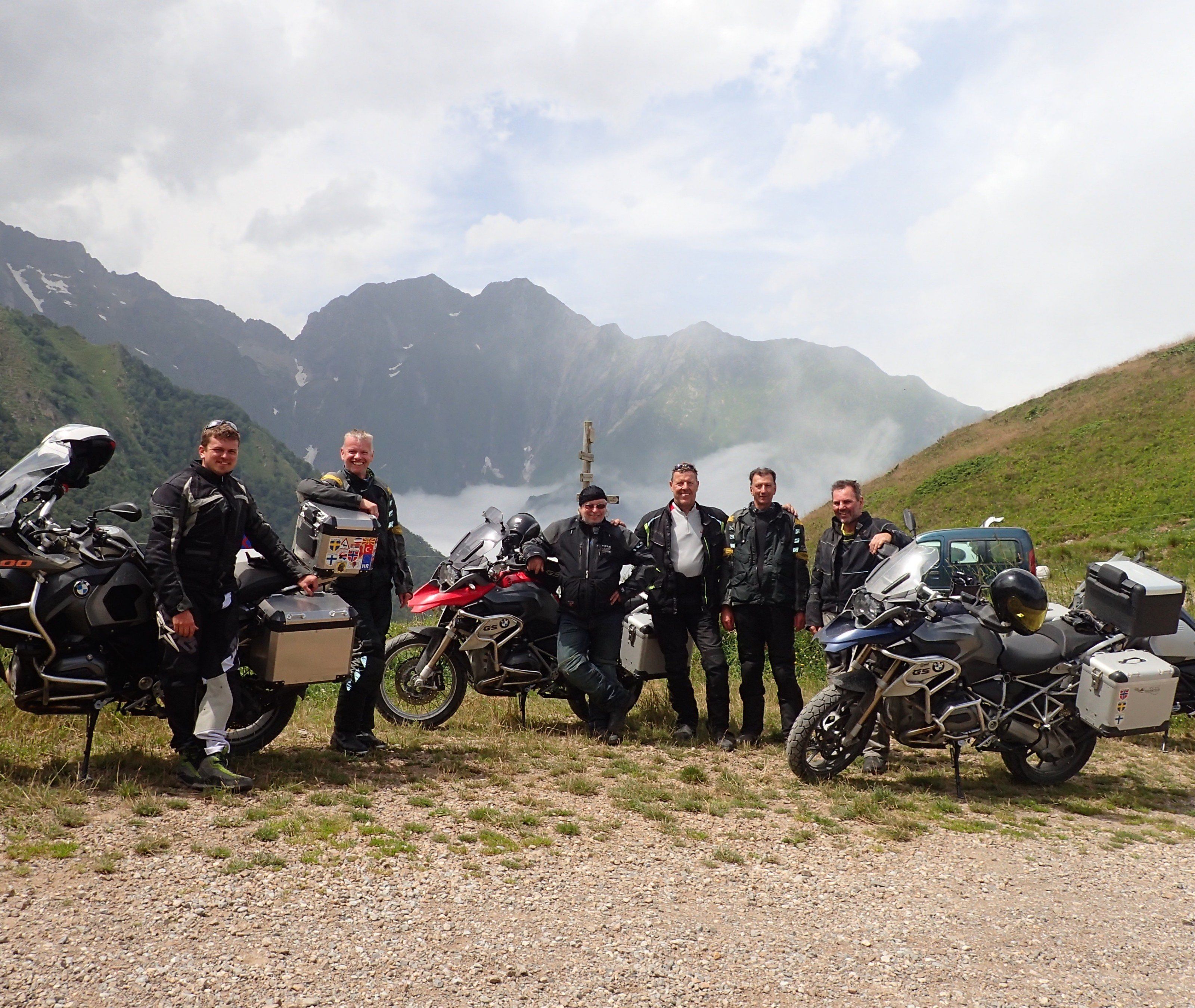 Die Tourgefährten am Col de Pause Die Tourgefährten am Col de Pause