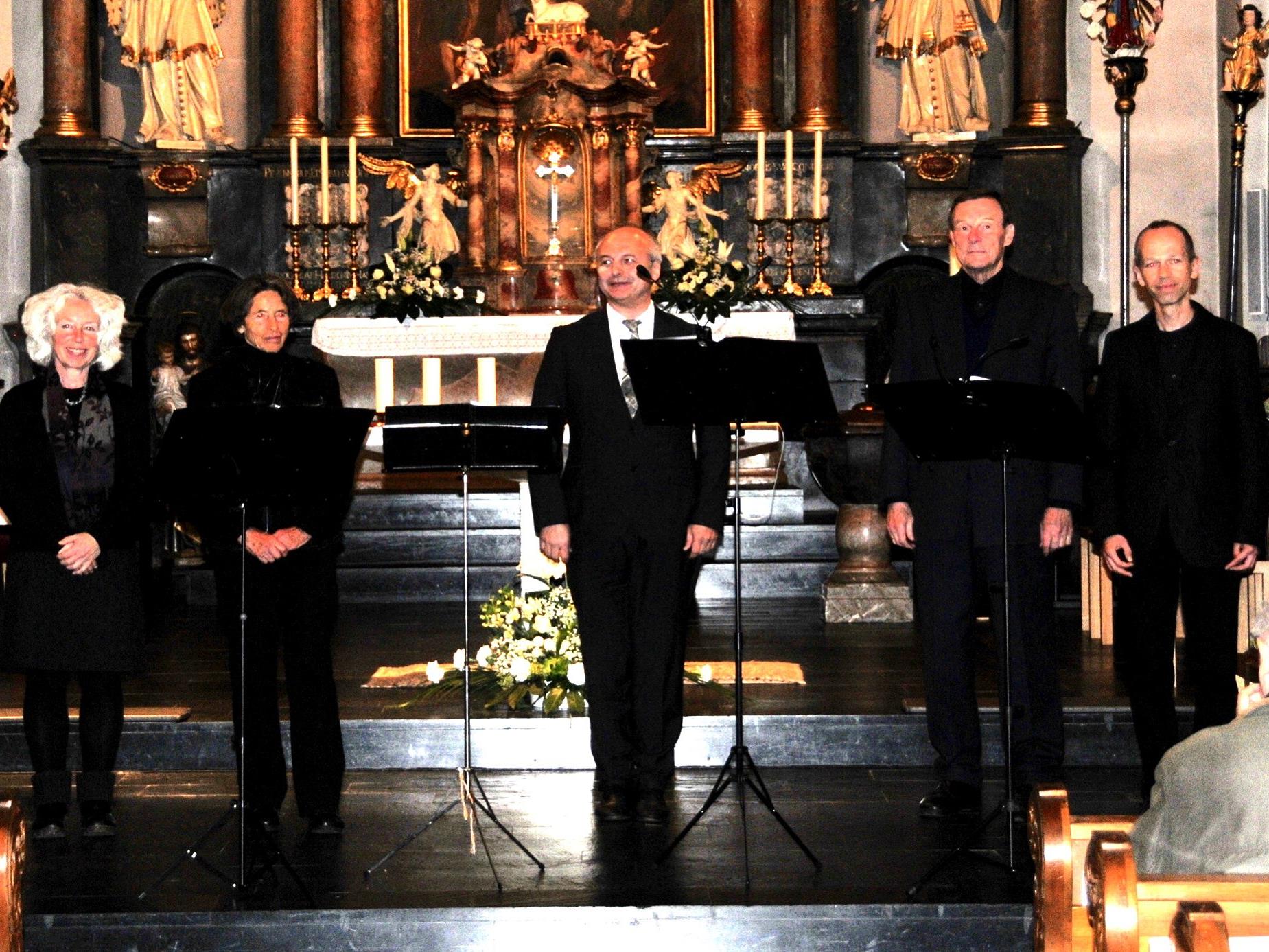 Würdiger Abschluss der Bludescher Orgelkonzerte mit dem Quartett Vocaliter und dem Organisten Johannes Ebenbauer