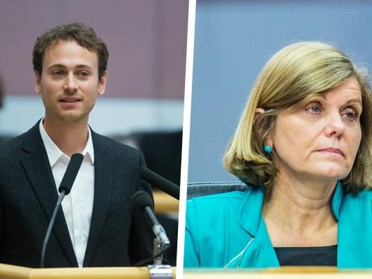 Daniel Zadra (Grüne) und Barbara Schöbi-Fink äußerten sich zum Schulautonomiepaket.