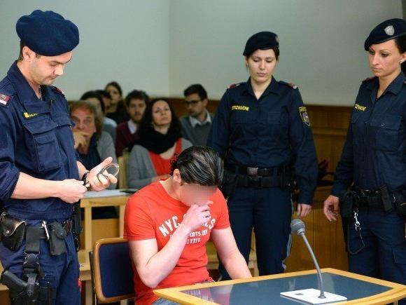 Der Angeklagte beim Prozess in Wien.