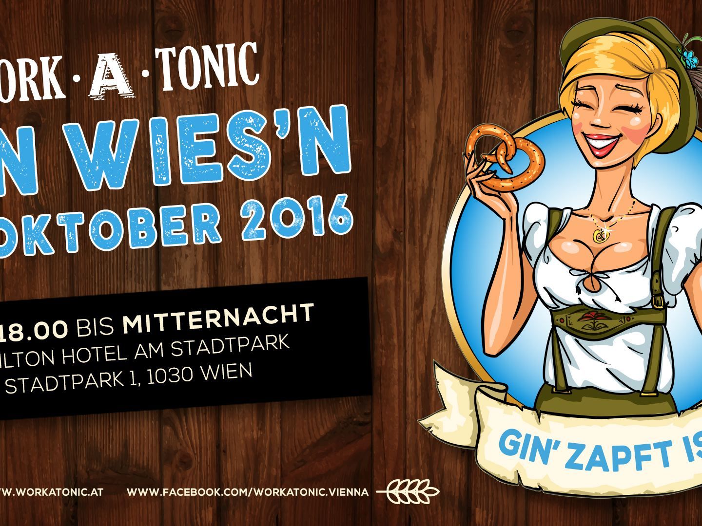 Das Afterwork-Clubbing "Work-A-Tonic" lädt am 13. Oktober zur "Gin-Wiesn". Das Afterwork-Clubbing "Work-A-Tonic" lädt am 13. Oktober zur "Gin-Wiesn".