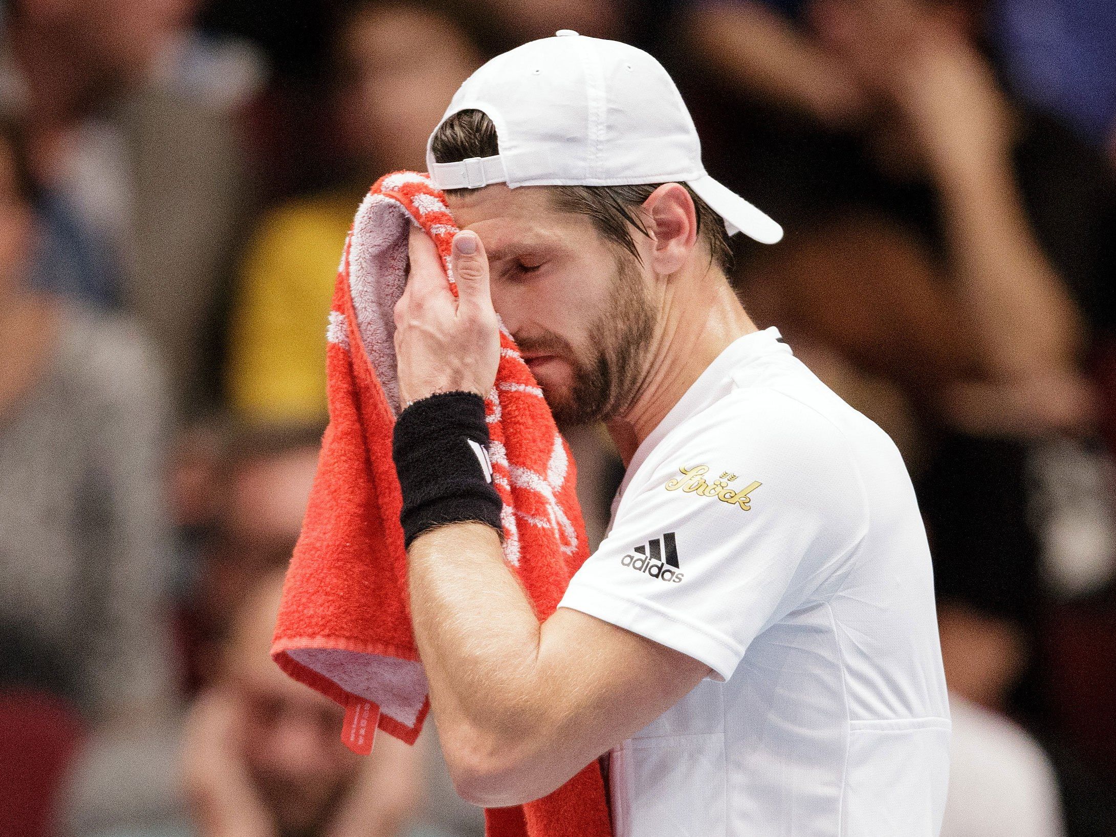 Jürgen Melzer (AUT) während seines Spiels gegen Albert Ramons-Vinolas (ESP) am Donnerstag Jürgen Melzer (AUT) während seines Spiels gegen Albert Ramons-Vinolas (ESP) am Donnerstag